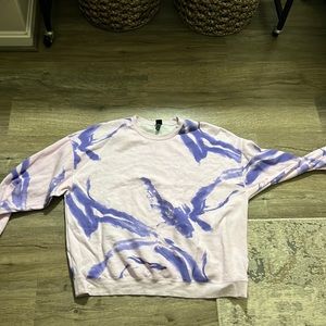 Purple marbled sweatshirt